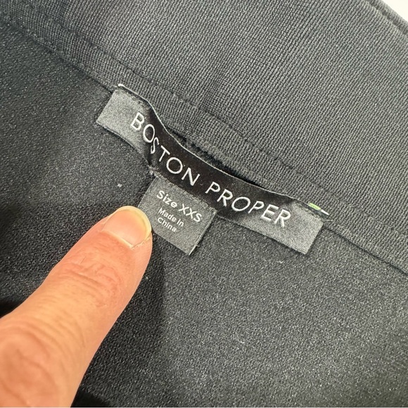 Boston Proper Beyond Travel Straight Leg Pants Black - Picture 4 of 8